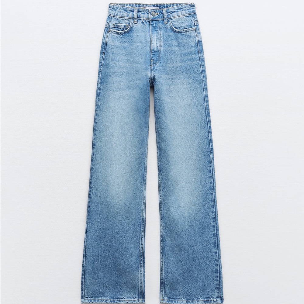Zara high rise full length jeans